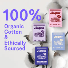 August Organic Panty Liners feature a soft-core layer for comfortable all-day wear.