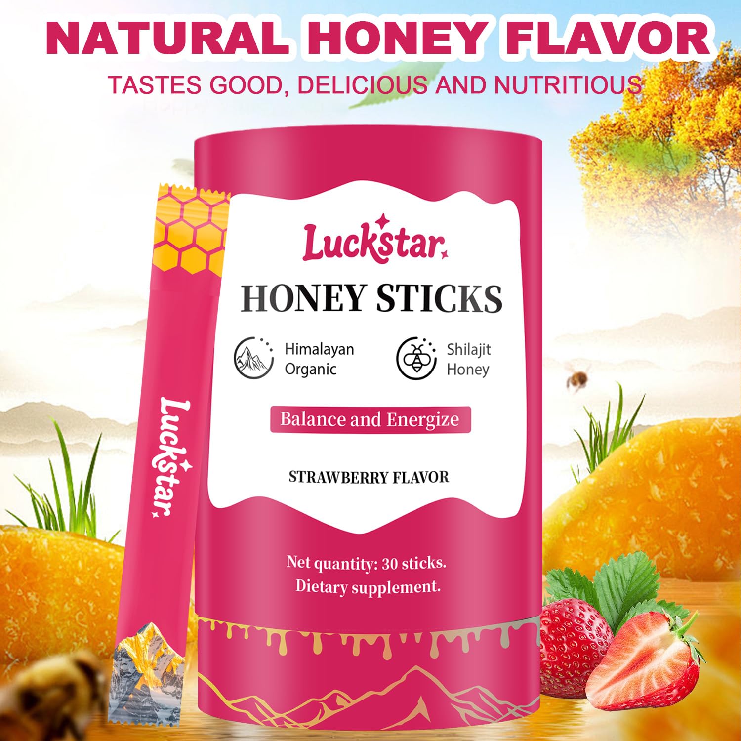 AUIXOPI Shilajit Honey Stick with Shatavari saffron for balance