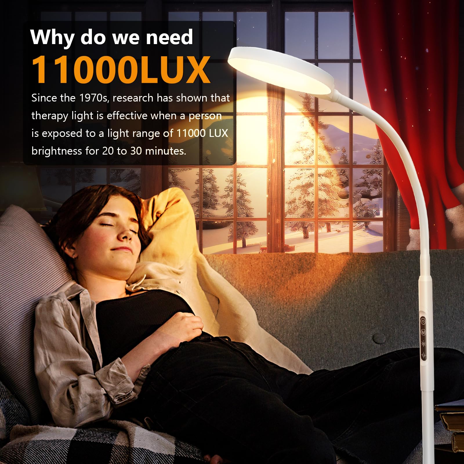 Aulaidik lamp with gooseneck adjustment for flexible positioning.