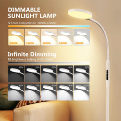 Aulaidik lamp with remote control for easy adjustments from afar.