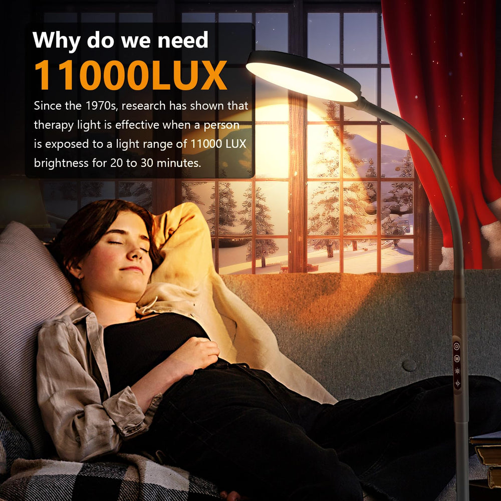 Aulaidik light therapy lamp timer function helps tailor sessions for consistent daily routines.