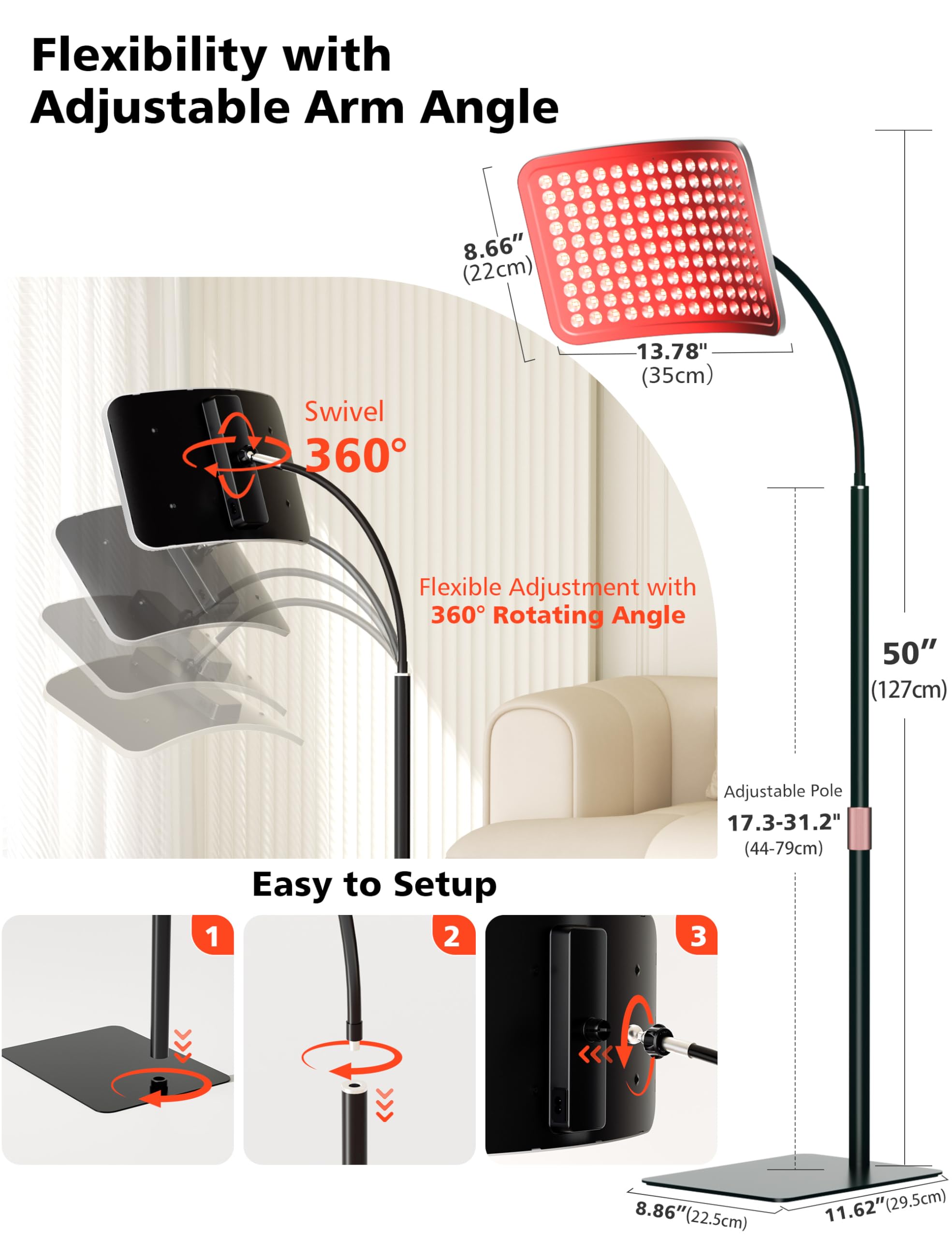 Aulanto panel targeting the neck and shoulders for relaxation