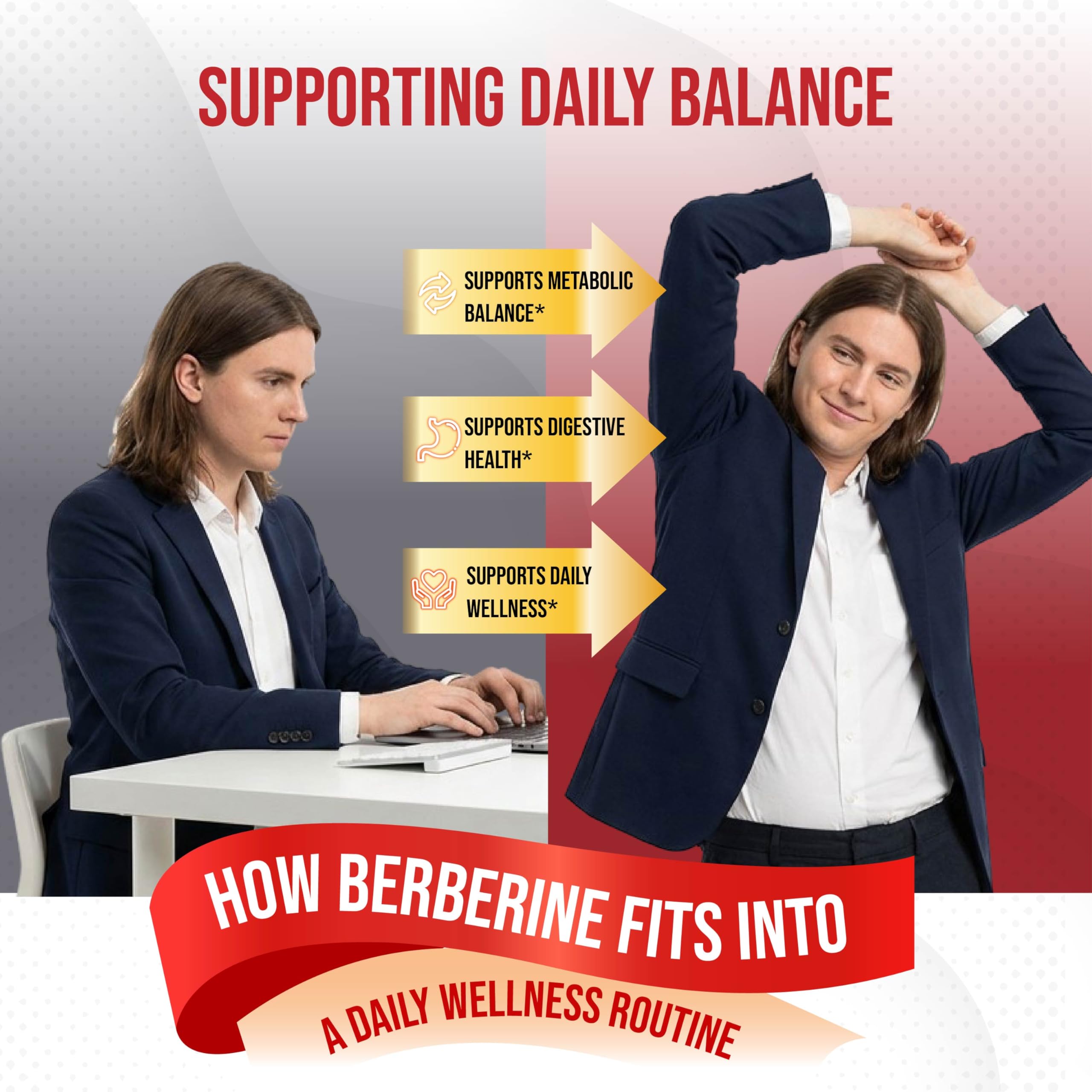 AUMETO Berberine capsules close-up highlight cinnamon and turmeric for daily wellness.