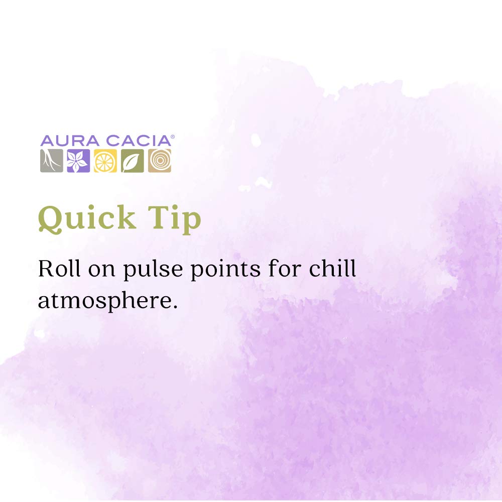 Aura Cacia Chill Pill Roll-On travel-sized for easy routines.
