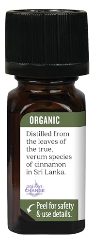 Aura Cacia Cinnamon Leaf Massage Oil blend provides warming care at home.