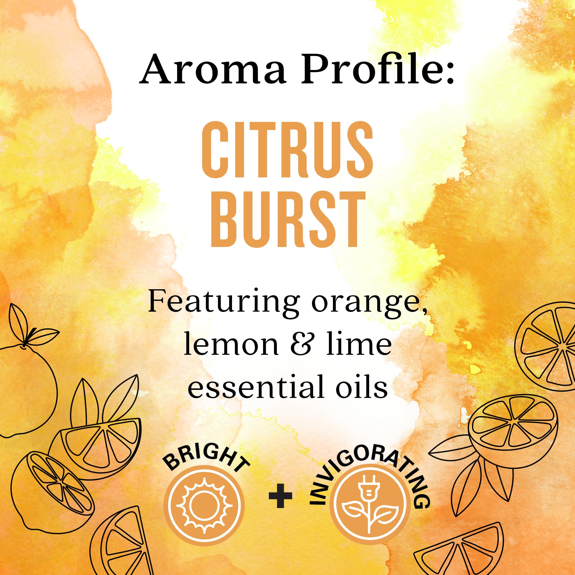 Aura Cacia Citrus Burst box front communicates a premium, natural essential oil blend.