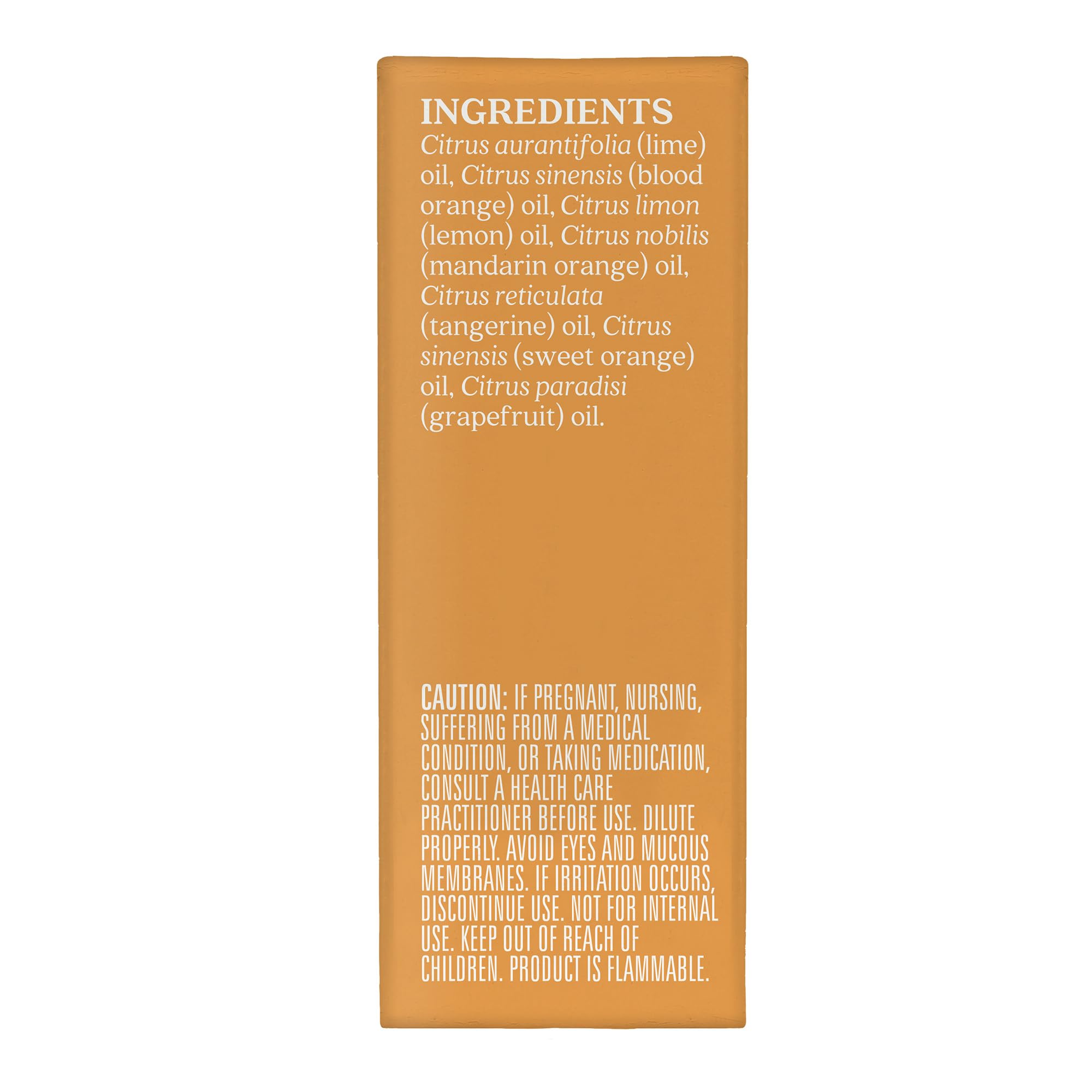 Aura Cacia Citrus Burst diffuser with drops highlights a zesty citrus scent for energizing mornings.