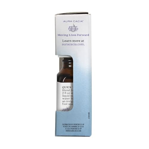 Aura Cacia peppermint oil dropper bottle for precise application