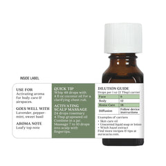 Aura Cacia Rosemary essential oil diffuser ambience with herbal scent enhancing focus.