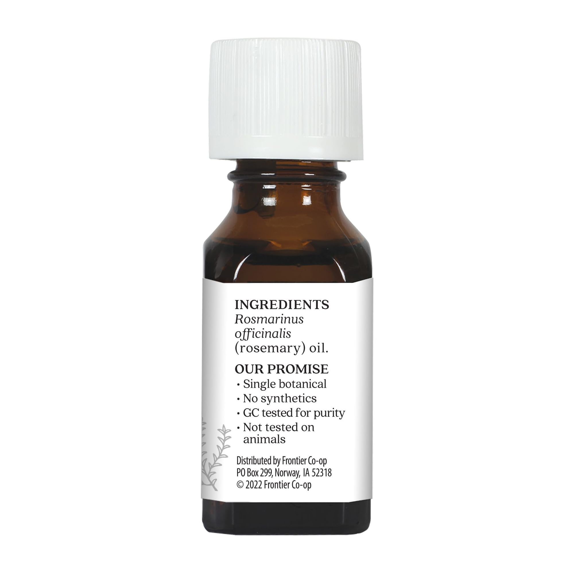 Aura Cacia Rosemary Essential Oil dropper for precise DIY blends and dilutions.