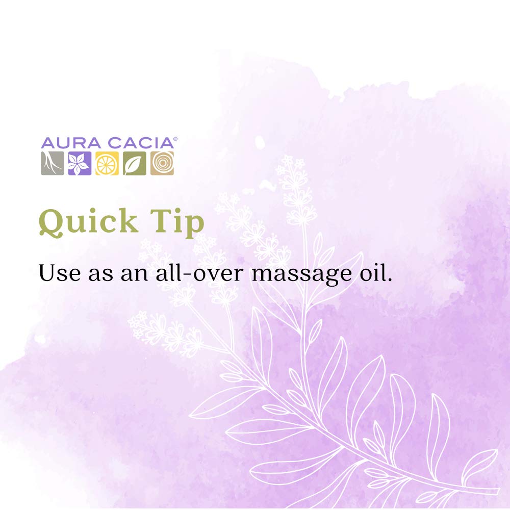 Aura Cacia Lavender harvest aroma bottle emphasizes natural, plant-derived ingredients.