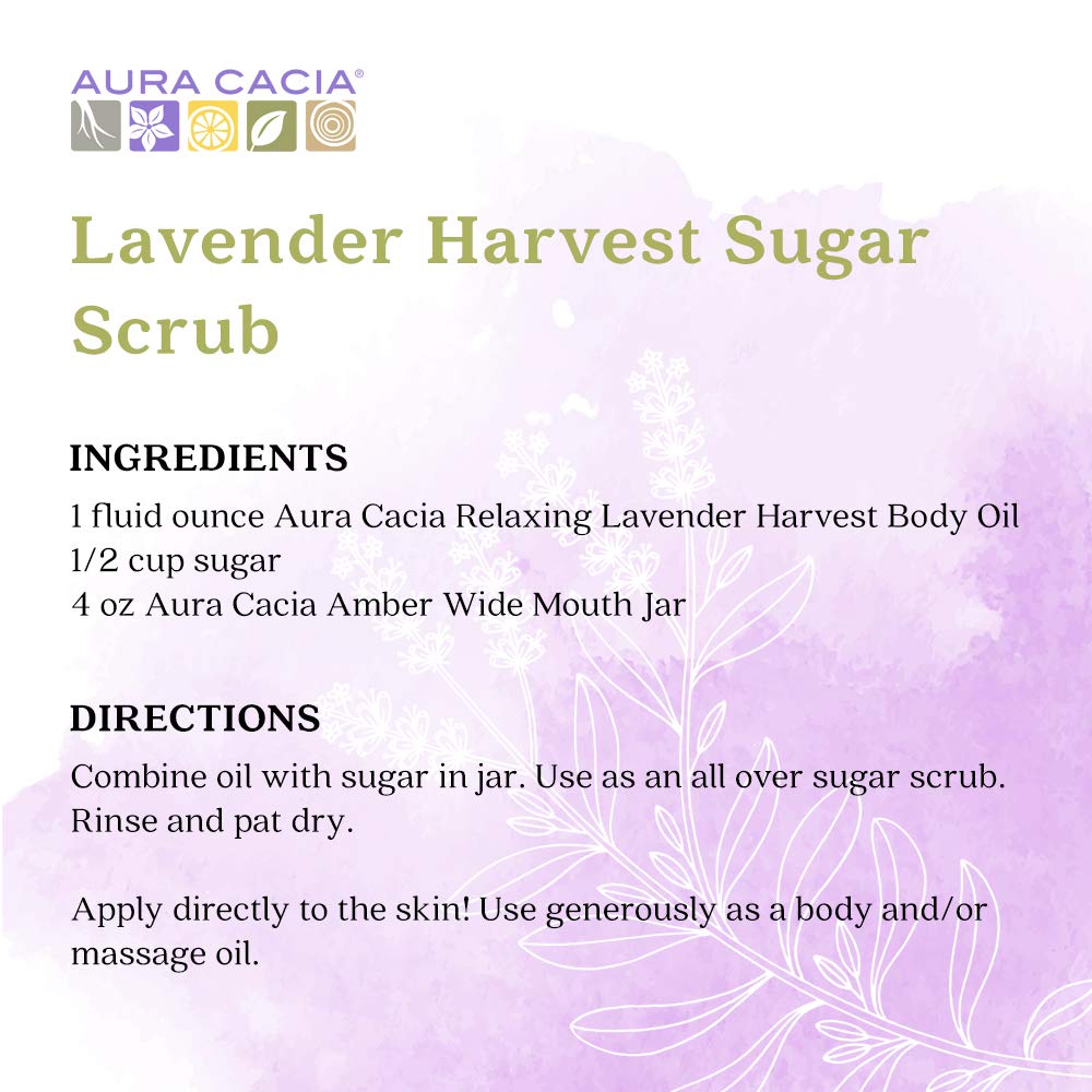 Aura Cacia Relaxing Lavender bottle beside sprigs signals soothing self-care moments.