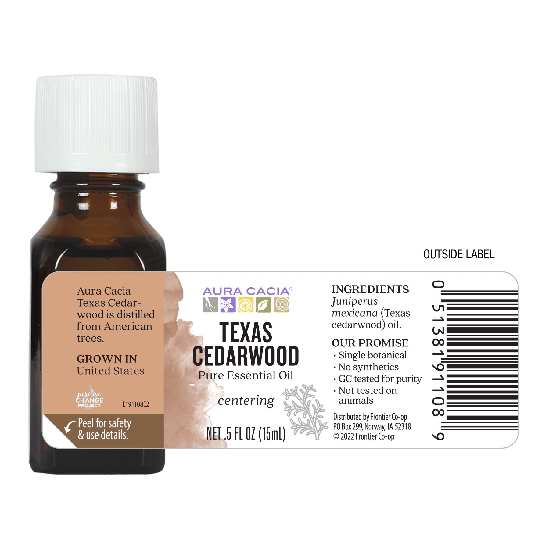Room spray using Aura Cacia Texas Cedarwood oil creates grounding, cozy atmosphere.