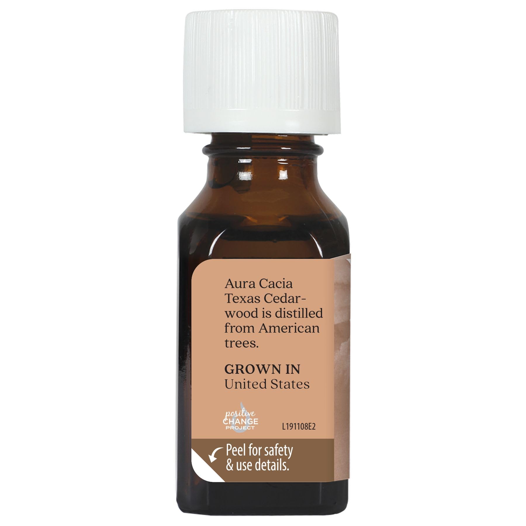 Texas Cedarwood oil by Aura Cacia for skincare blends, earthy depth.