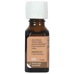 Texas Cedarwood oil by Aura Cacia for skincare blends, earthy depth.