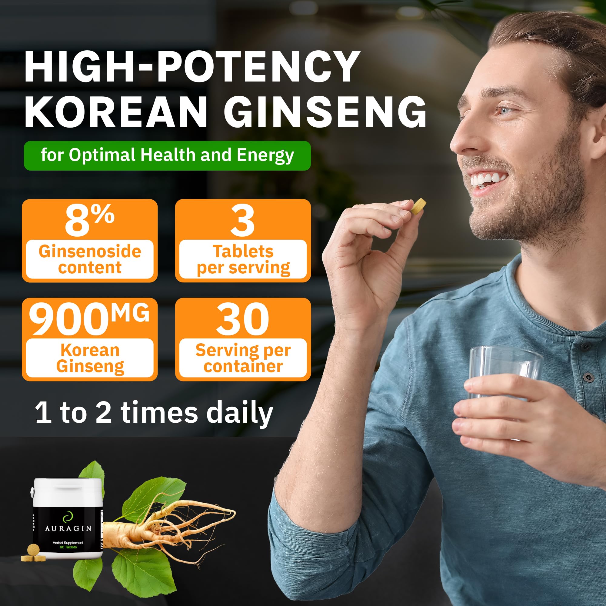 Auragin six-year roots collection showing traditional processing for consistent potency.