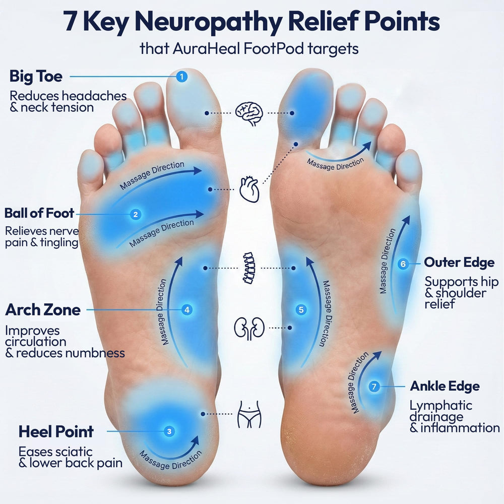Aura Heal FootPod compression settings dial offering customizable support