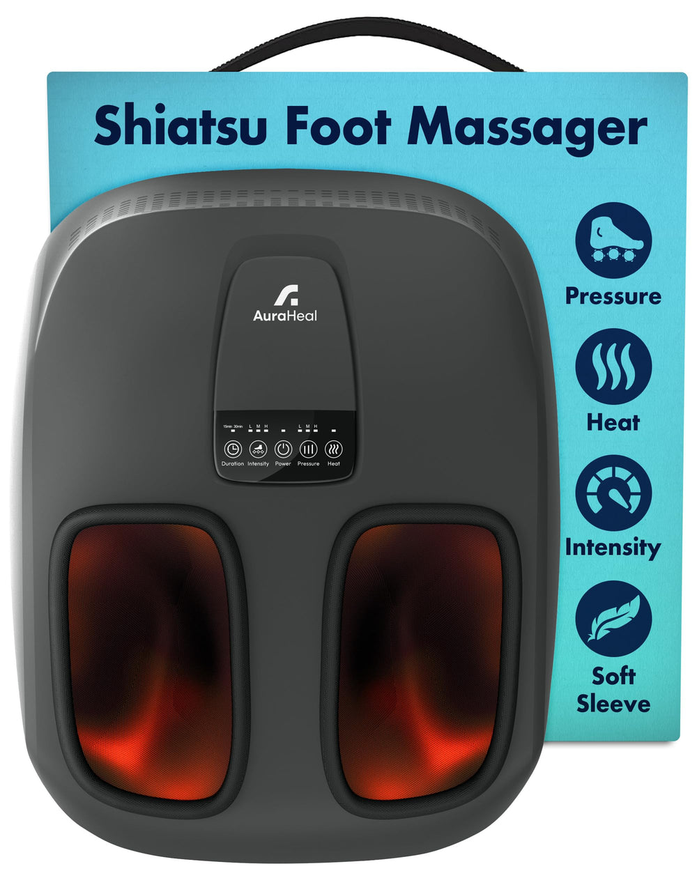 Aura Heal FootPod front view showing compact design for home use
