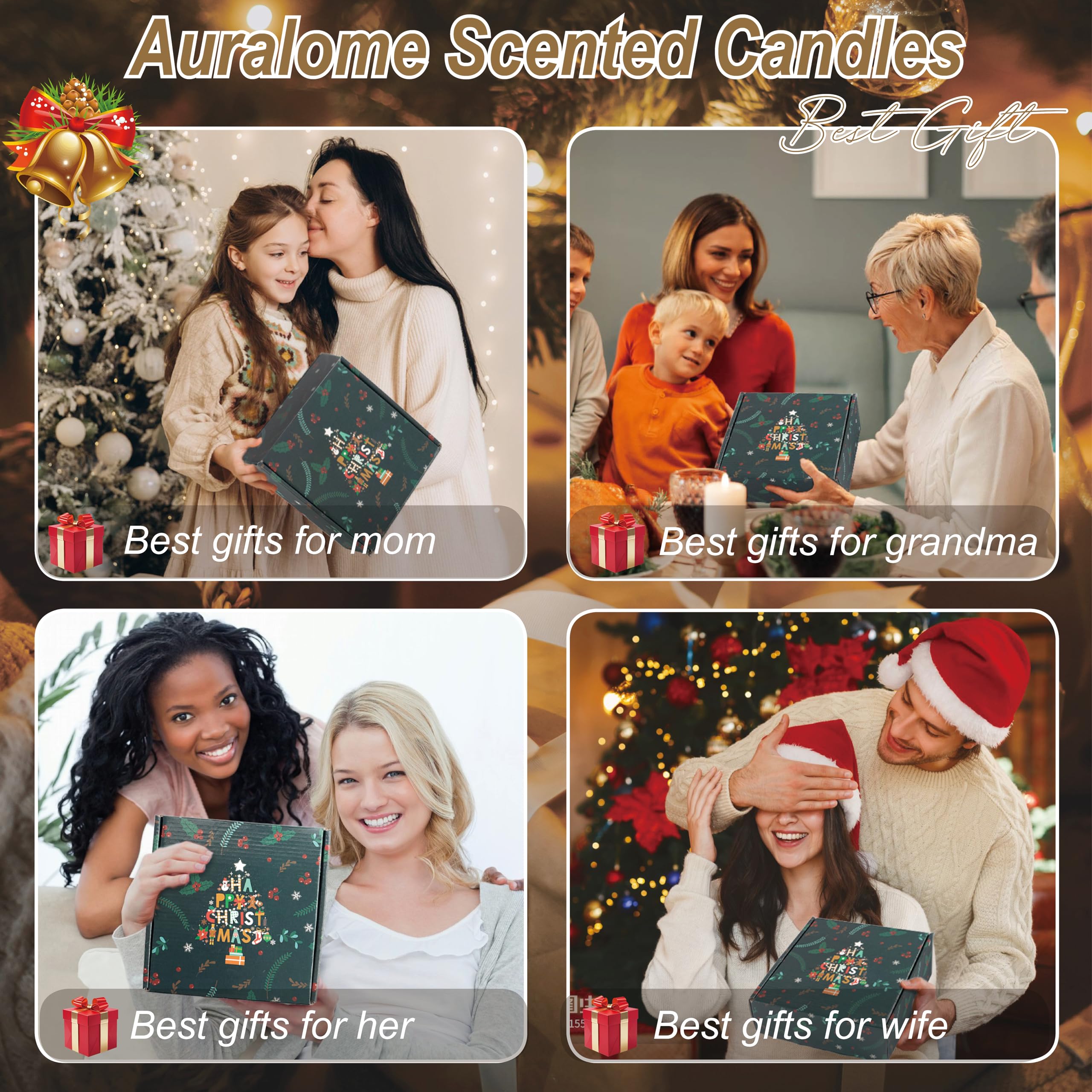 Auralome gift-ready candle set ideal for special occasions and celebrations.