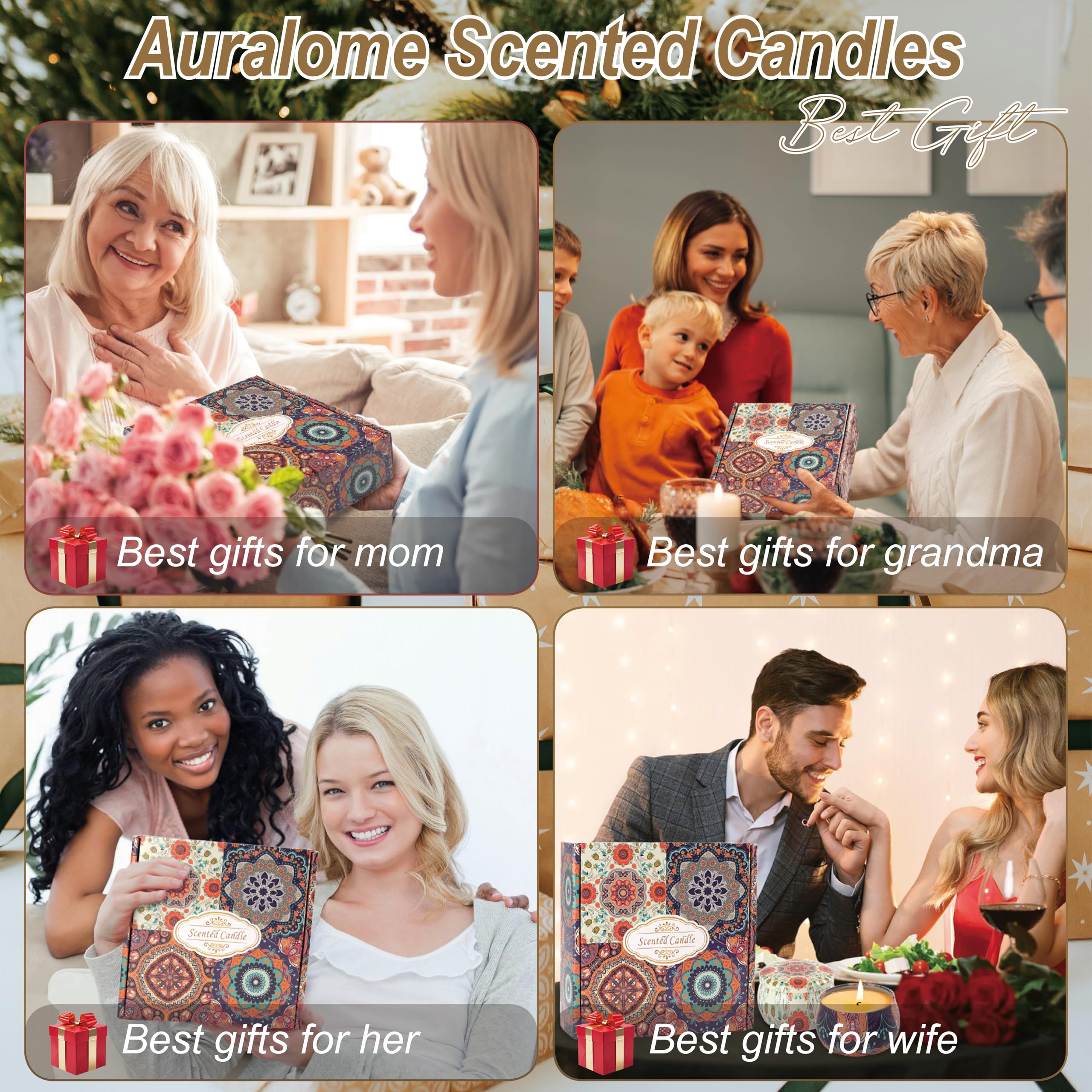 Auralome versatile candle set for various occasions and spaces.
