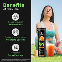 Auric Liver Support bottle highlights green tea for added antioxidant support