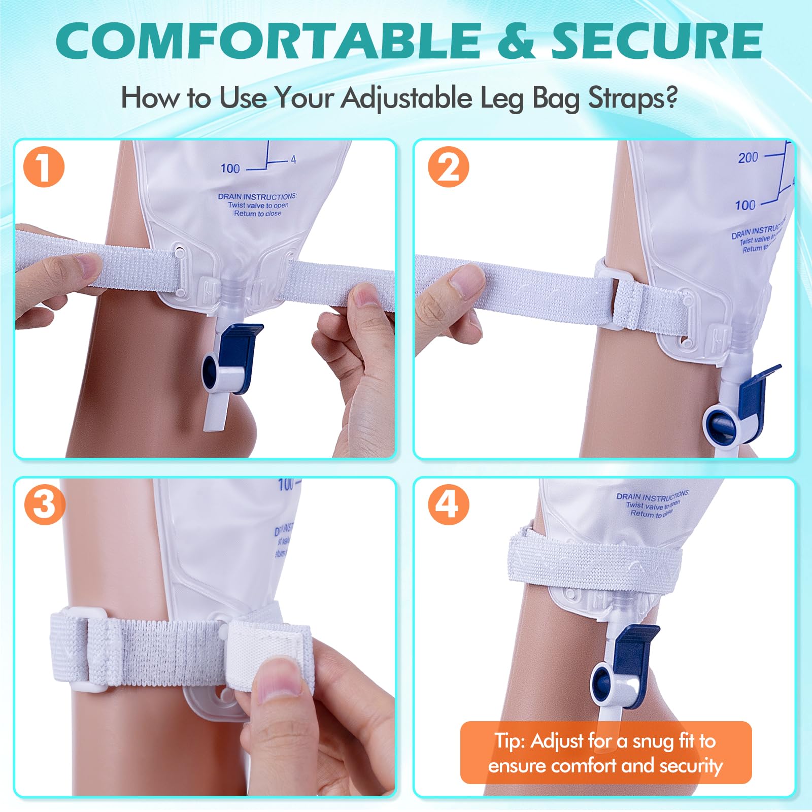 AurMirai 16-inch calf placement strap stays discreet under clothing.