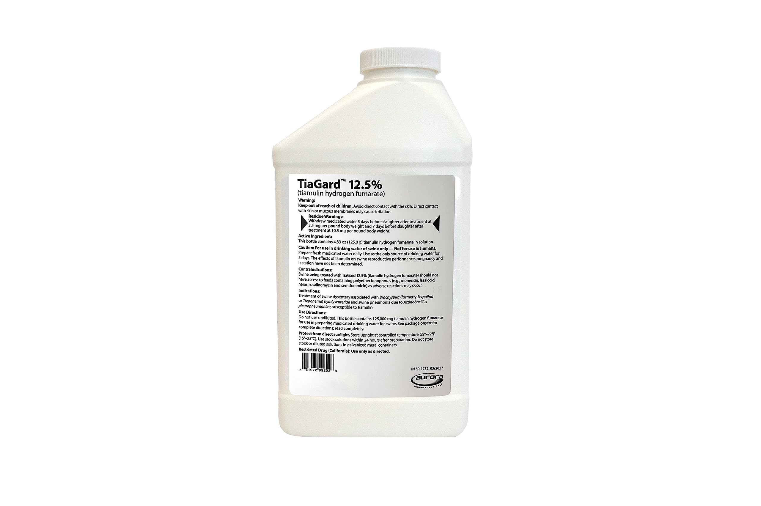 Aurora TiaGard pour demonstrates easy dosing in pig water for herd management.