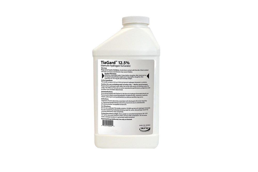 Aurora TiaGard pour demonstrates easy dosing in pig water for herd management.