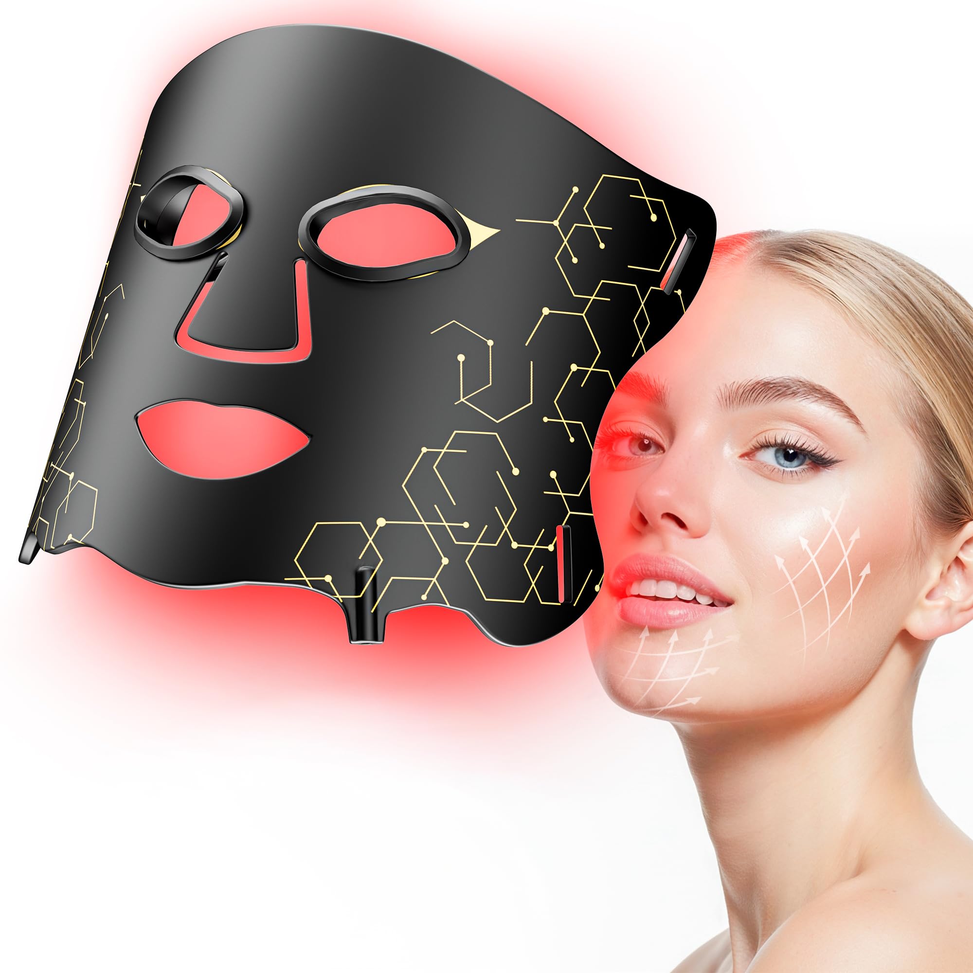 Aurphany E106A face LED mask with seven light modes for skincare.