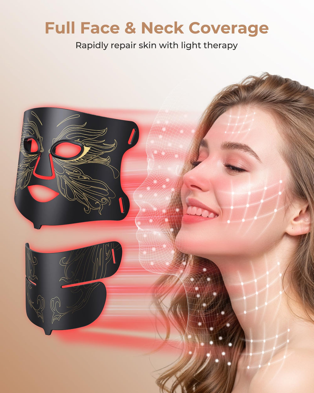 Aurphany mask in ergonomic fit contours the face for comfort
