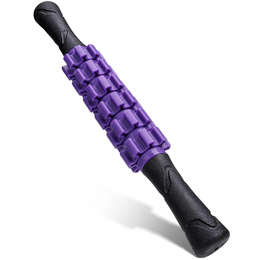 Ausejopeac muscle roller stick handle close-up for easy grip.