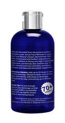 Aussie Trace Minerals label closeup highlights trace minerals and vegan, gluten-free formulation