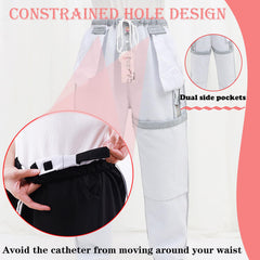 AUSTYLCO hidden double-pocket design enables discreet urine bag carry.