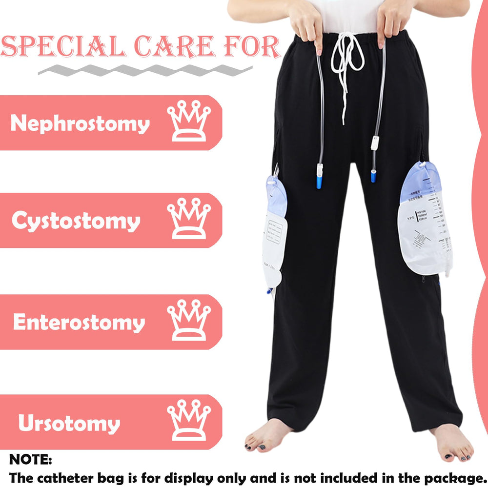 AUSTYLCO pants with elastic waistband for a snug daily fit.