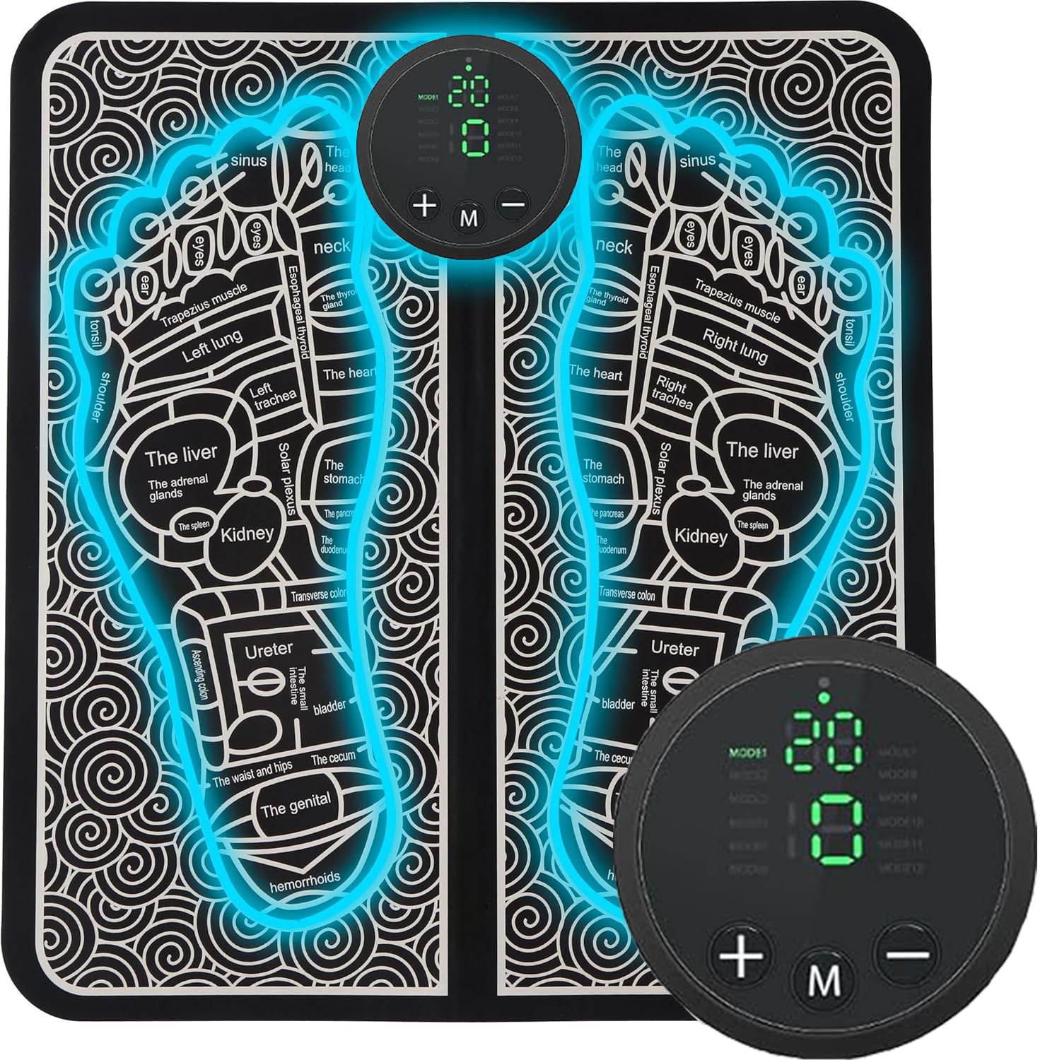 Autagpen foot massager device at home for soothing comfort and circulation.