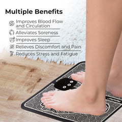 Autagpen foot massager roller closeup showing kneading action.