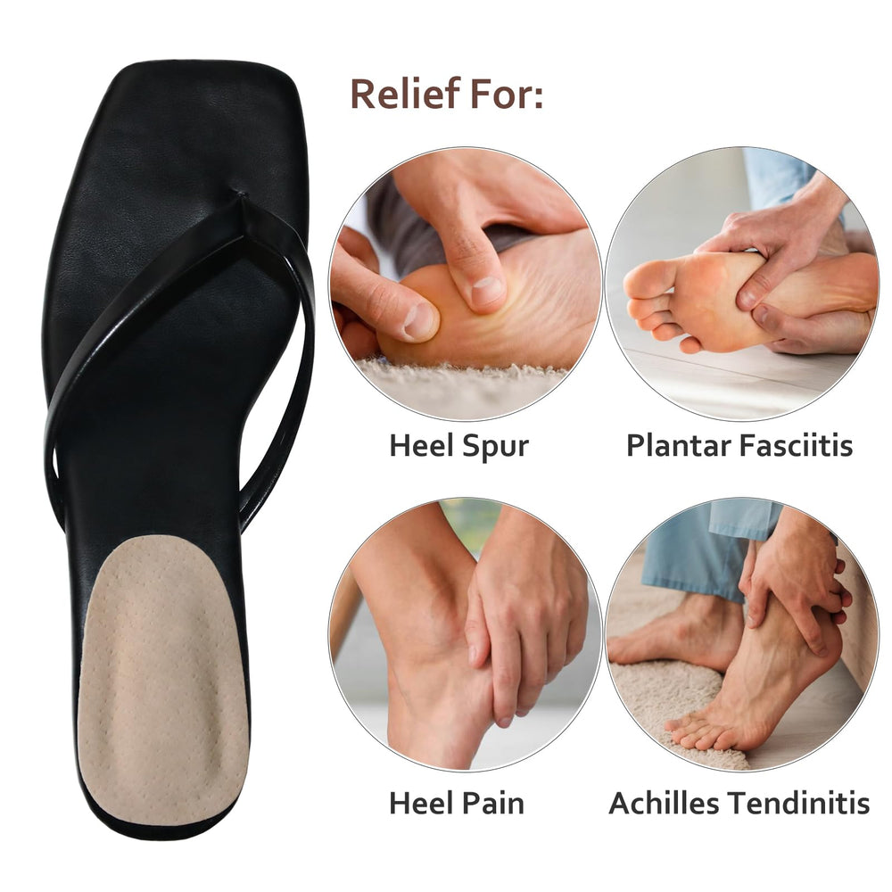 AUTPRO adhesive heel cup provides secure, easy attachment for quick relief.