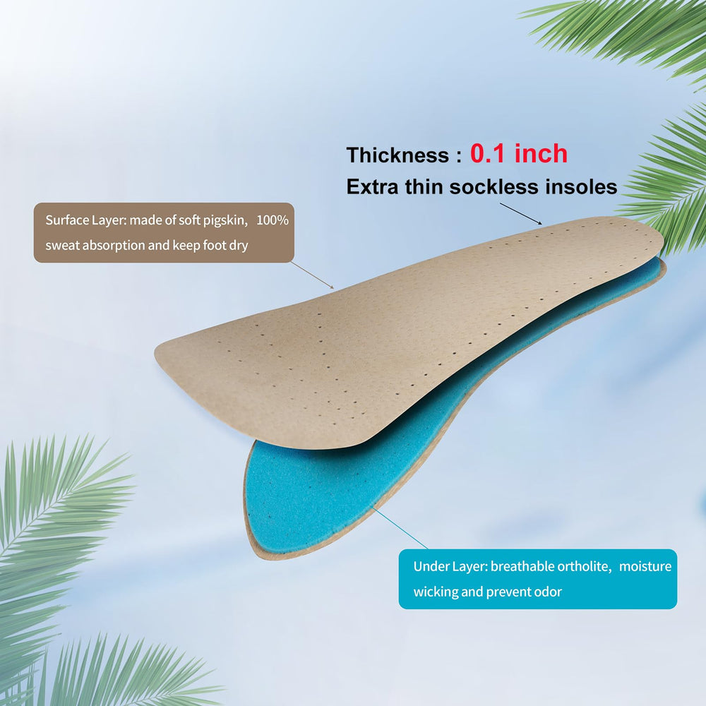 AUTPRO barefoot cushion pad side profile emphasizes ultra-thin design.