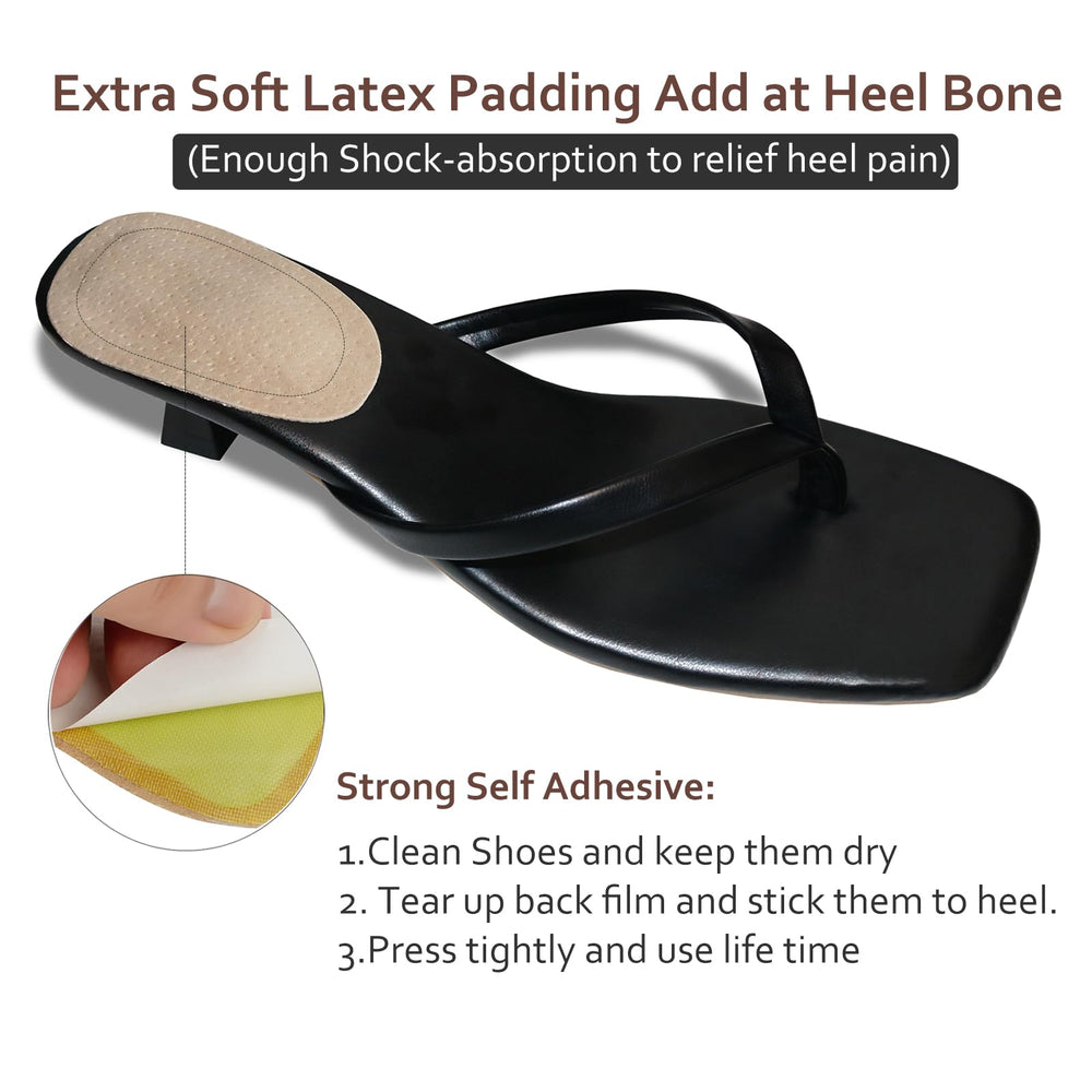 AUTPRO latex-mid padding adds extra heel support during long wear.