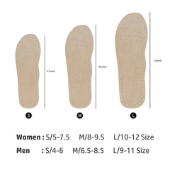 AUTPRO pigskin sockless insole close-up highlights sweat absorption and odor control.