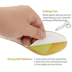 AUTPRO sweat-absorption pigskin pad keeps feet dry during wear