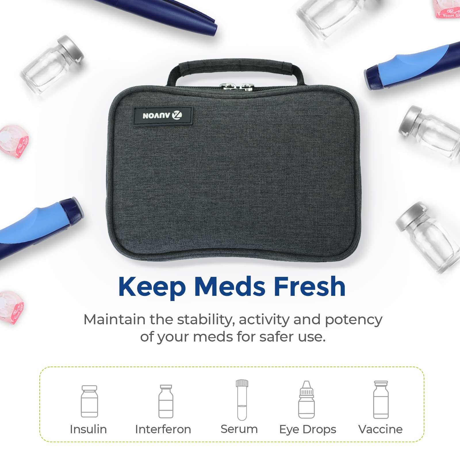 AUVON aluminum interior provides durable, easy-to-clean insulation.