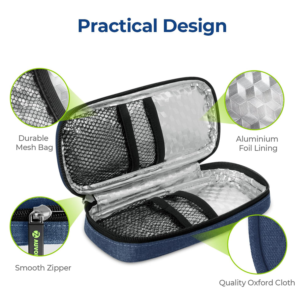 Organizador AUVON para insulina y accesorios en una bolsa