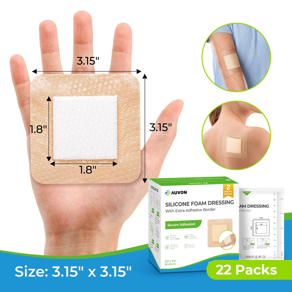 AUVON high-absorbent layer disperses exudate for added protection