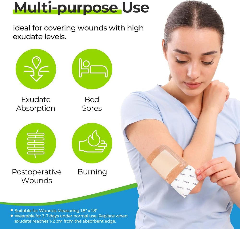 AUVON dressing protecting the wound with a waterproof, breathable shield