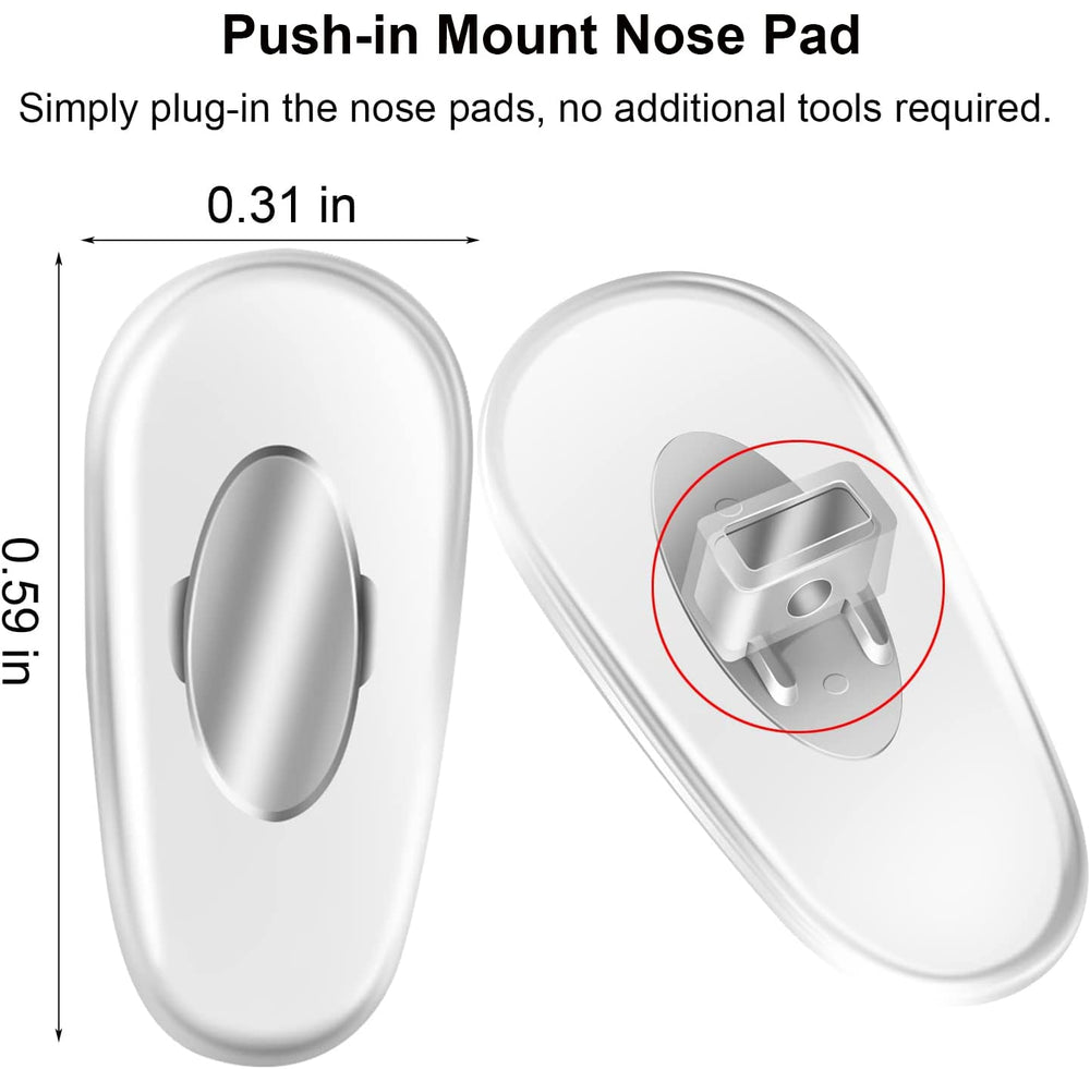 Auzky almohadillas nasales para Ray-Ban RB4071, amortiguación cómoda todo el día.