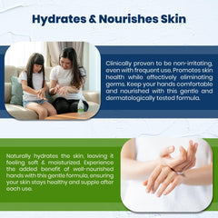 Avant Hand rub with foam demonstrates thorough surface coverage.