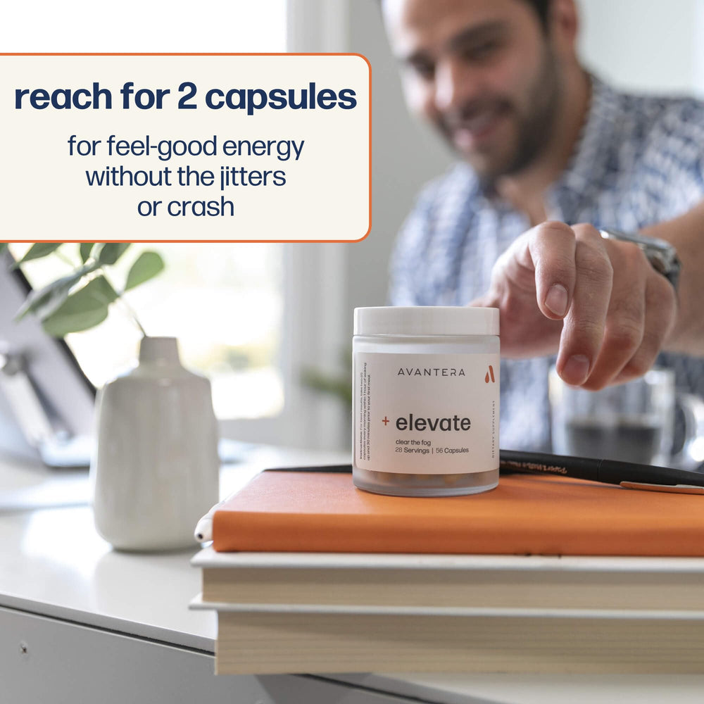 Avantera Elevate glass bottle emphasizes freshness and premium feel.