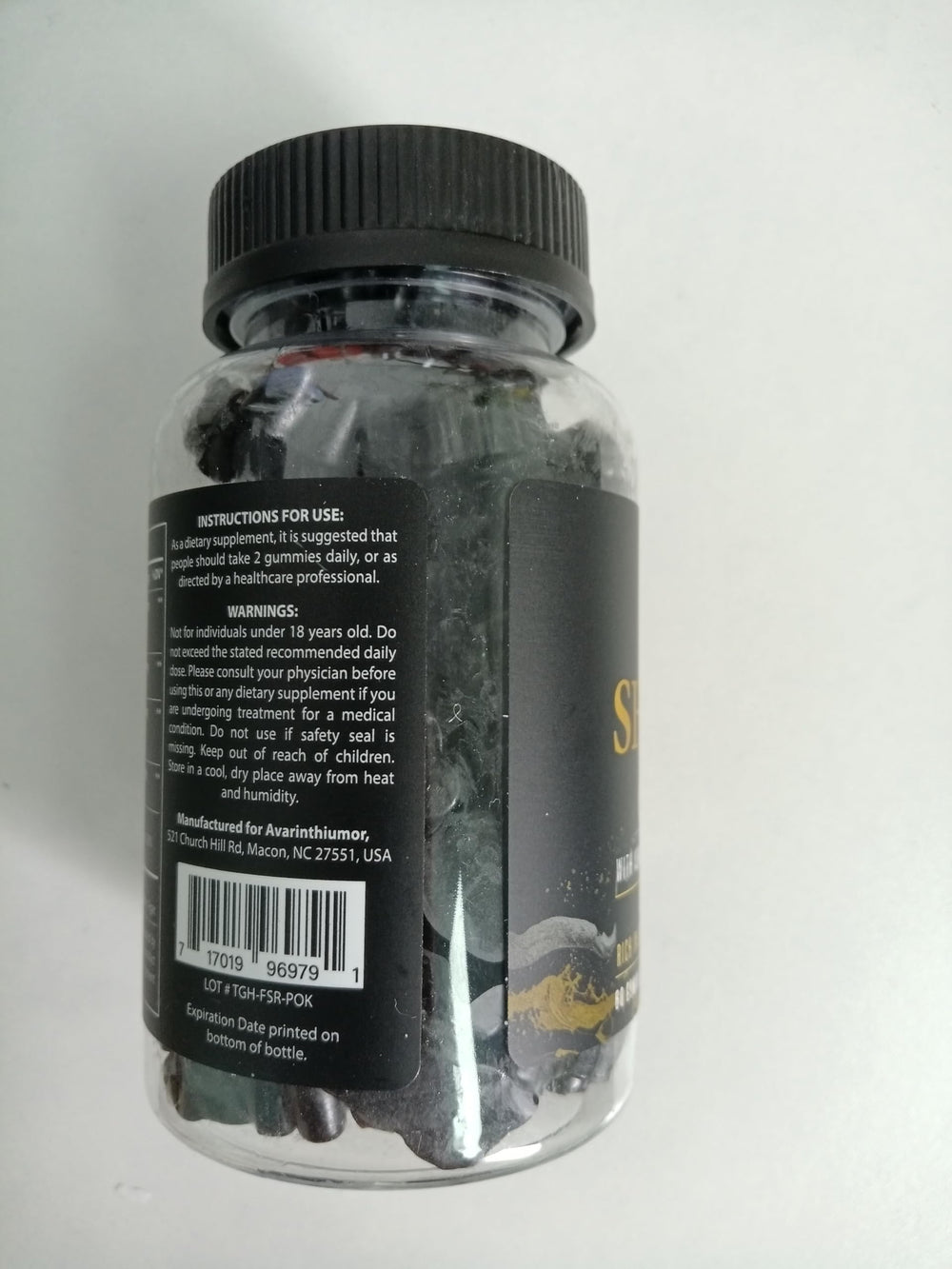 Avarinthiumor Shilajit Gummies with Ashwagandha blend for focus.