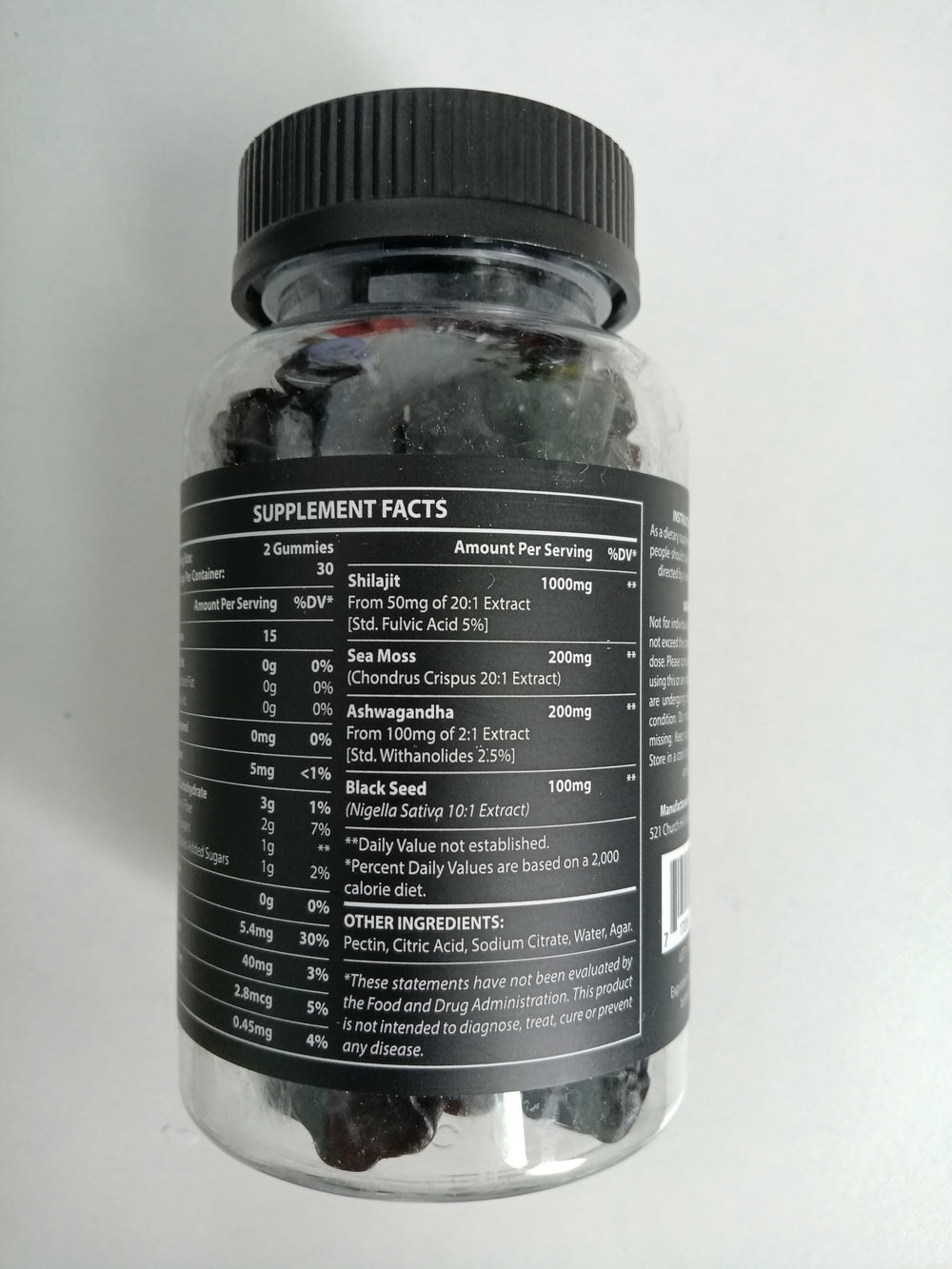 Avarinthiumor Shilajit Gummies texture close-up, glossy and inviting for convenient daily use.